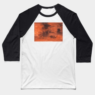 Mars Red Planet Surface Baseball T-Shirt